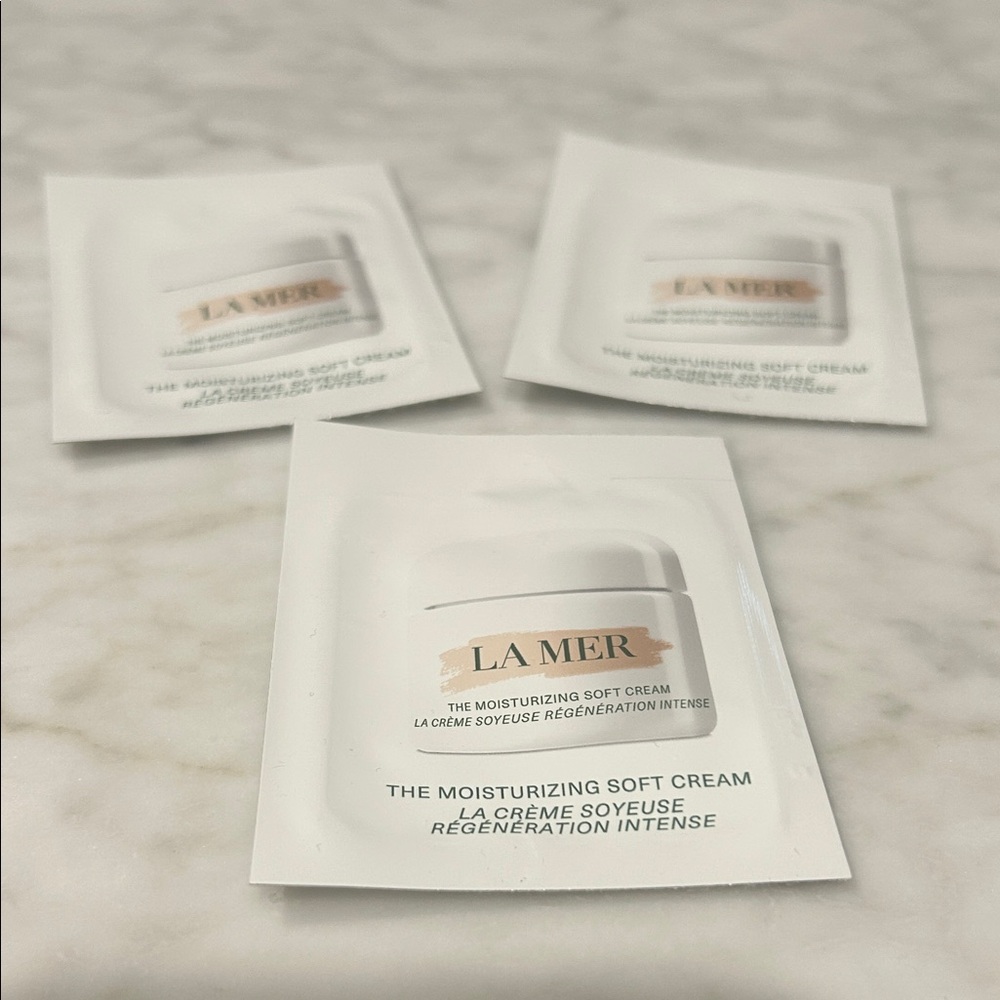 La Mer 3-The Moisturizing Soft Cream 3 x 1.5 ml 0.05 fl. oz. / Sealed Packets
